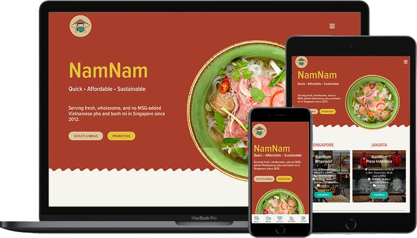 Web Design Portfolio NamNam