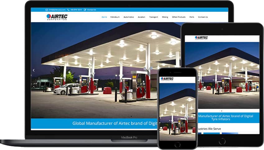 Web Design Portfolio Airtec