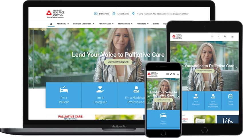 Web Design Portfolio Singapore Hospice